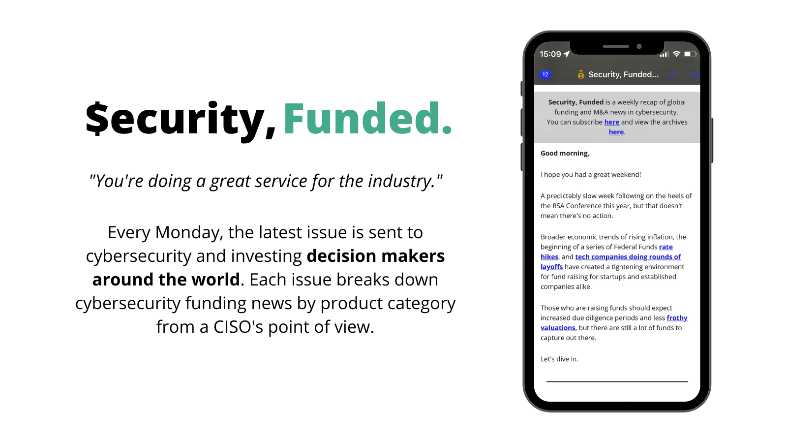💰Security, Funded #58 - More deals going private, a really low week in funding, and getting creative